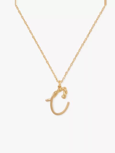 kate spade Initial Script C Pendant