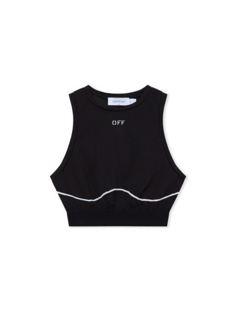 Off-White Off Stamp Seamless Crop Top