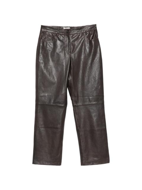 WEEKEND Max Mara leather trousers