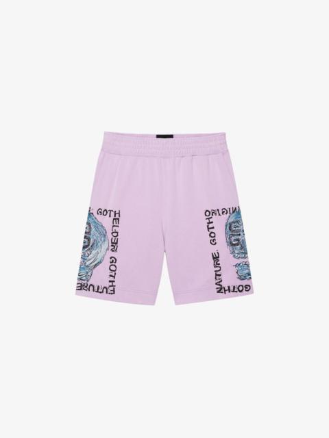 Givenchy BERMUDA IN JERSEY WITH 4G SKULL EMBROIDERY