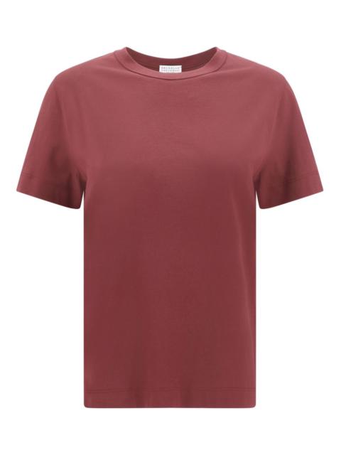 Brunello Cucinelli jewel-embellished ribbed T-shirt