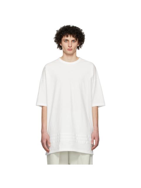 Y-3 White Oversized Stripes T-Shirt
