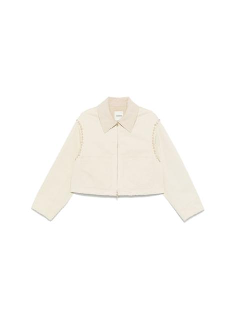 Sandro corduroy-collar jacket