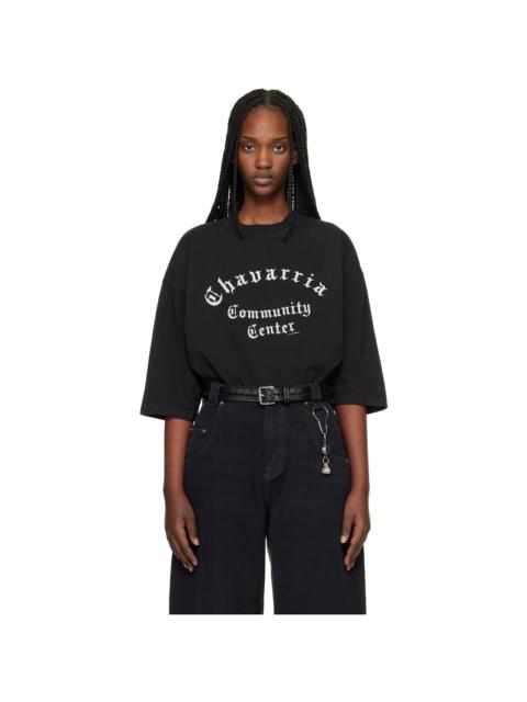 WILLY CHAVARRIA Black 'Chavarria Community Center' Buffalo T-shirt