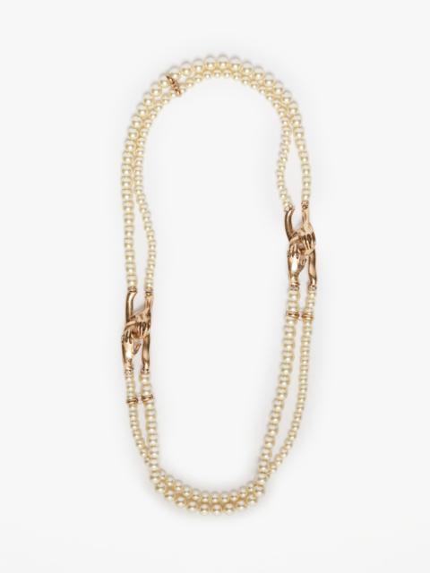 Max Mara Necklace with double string of pearls
