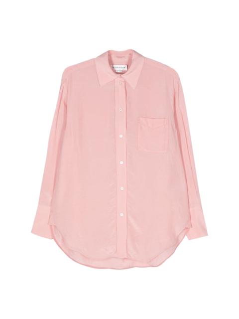 Victoria Beckham crinkled long-sleeve shirt