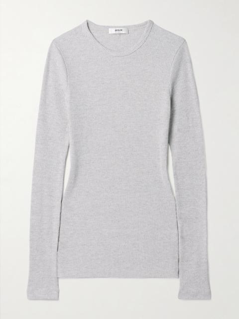 AGOLDE Delphi Ribbed Jersey Top