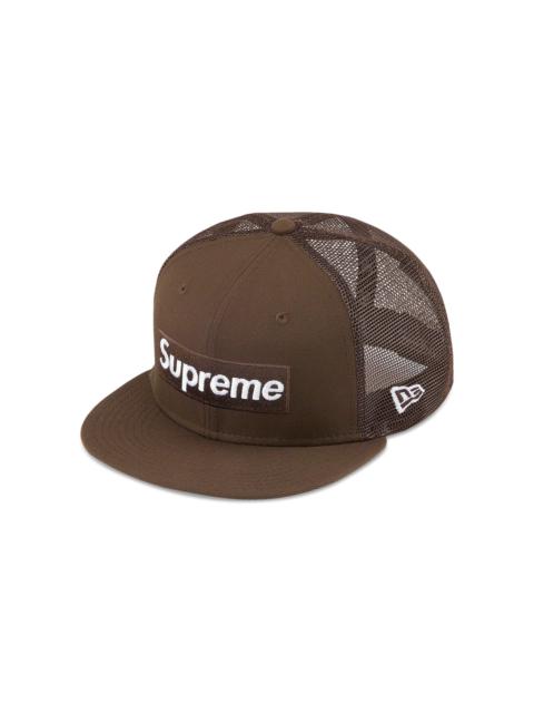 Supreme Box Logo Mesh Back New Era 'Brown'
