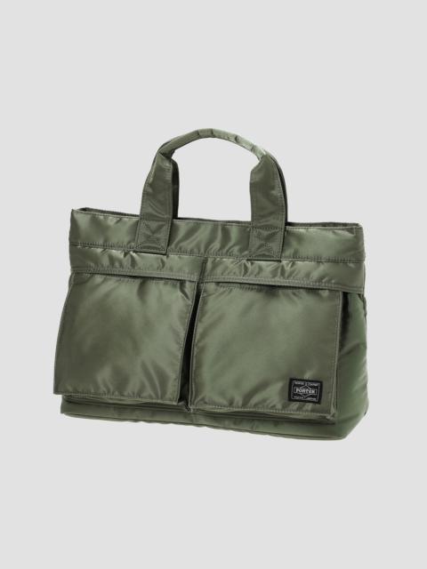 Nigel Cabourn Porter-Yoshida & Co Tanker Tote Bag in Sage Green