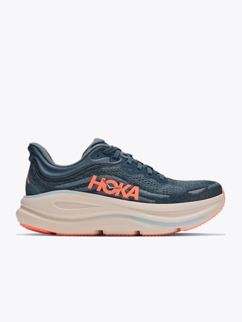 HOKA Women's Bondi 9 Shoes in Faded Navy/Slate Blue