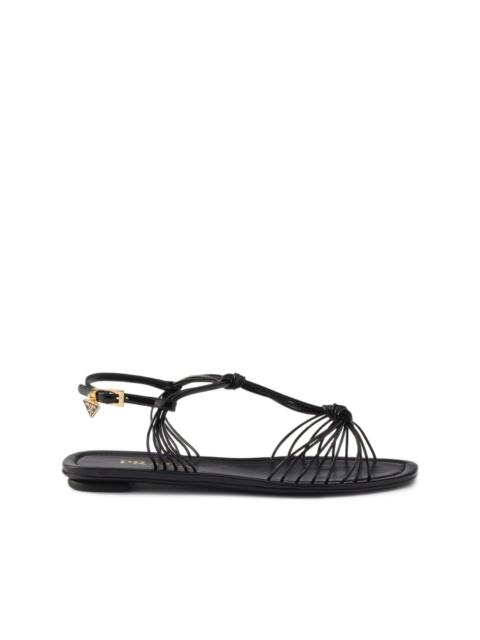 Prada patent leather sandals