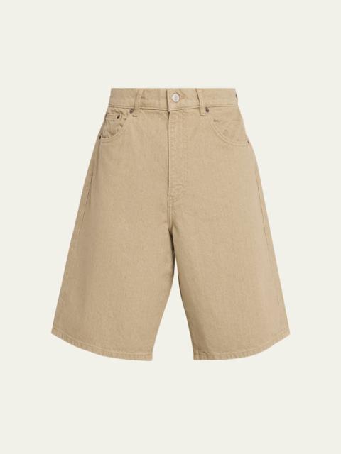 JEANERICA Men's Wide-Leg Denim Shorts