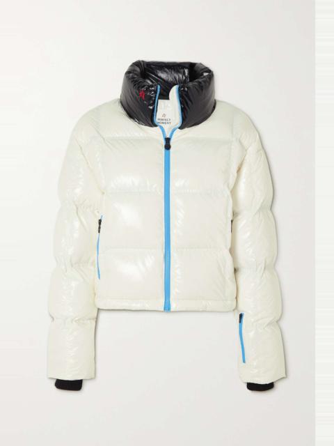 Nevada quilted glossed-shell down ski jacket