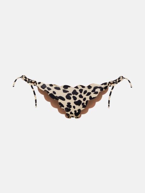 MARYSIA Tie Side scalloped bikini bottoms