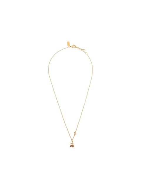 COACH cherry pendant necklace