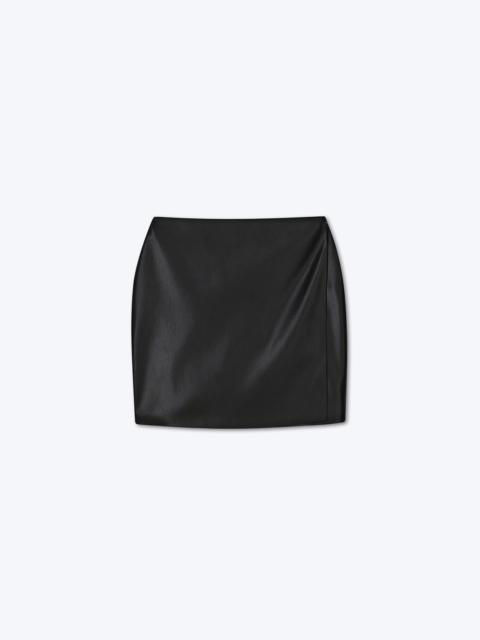 Nanushka SVANA - OKOBOR™️ alt-leather wrap mini skirt - Black