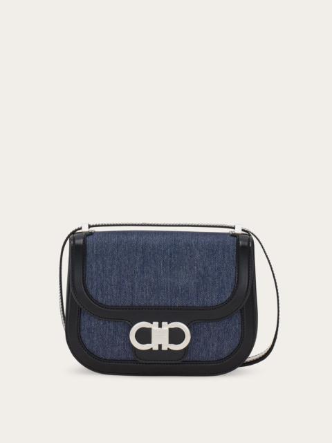 Double Gancini crossbody bag (XS)