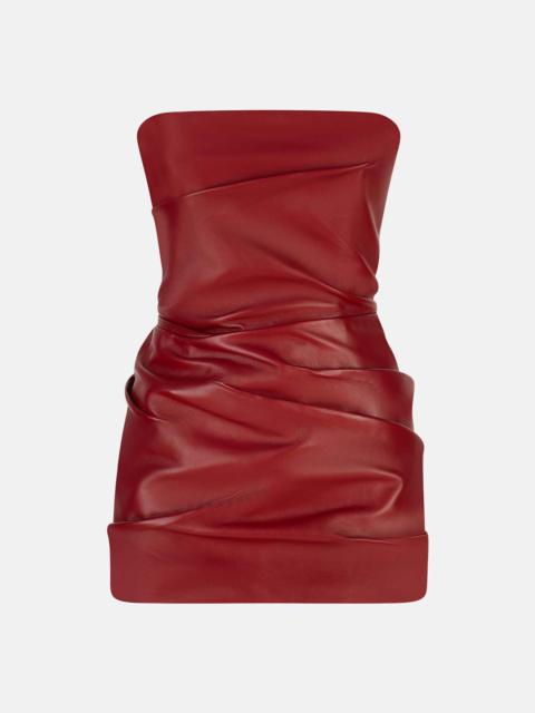 THE ATTICO VIBRANT RED MINI DRESS