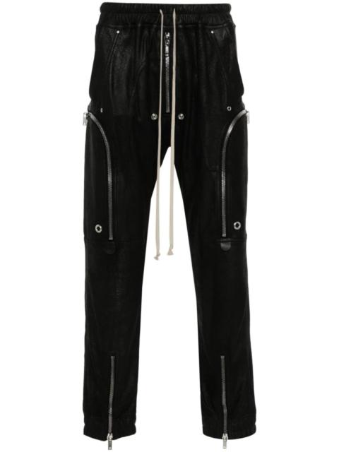 Bauhaus leather cargo trousers