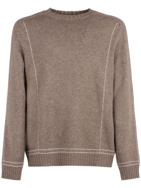 GIORGIO ARMANI ribbed knit sweater