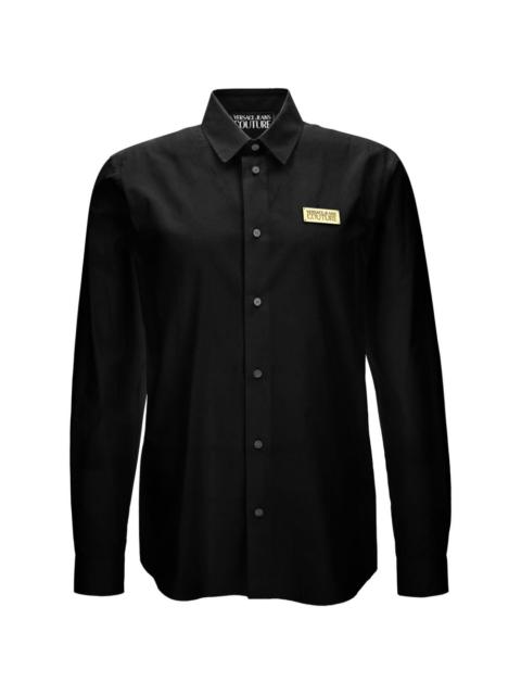 VERSACE JEANS COUTURE logo-patch shirt