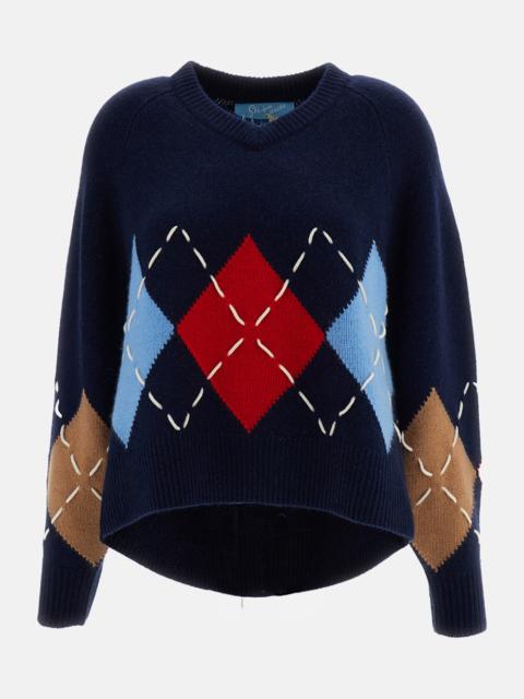 arch4 SLOANE CASHMERE CASHMERE ARGYLE SWEATER