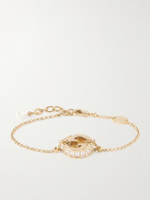 GUCCI Blondie Gold-tone Crystal Bracelet