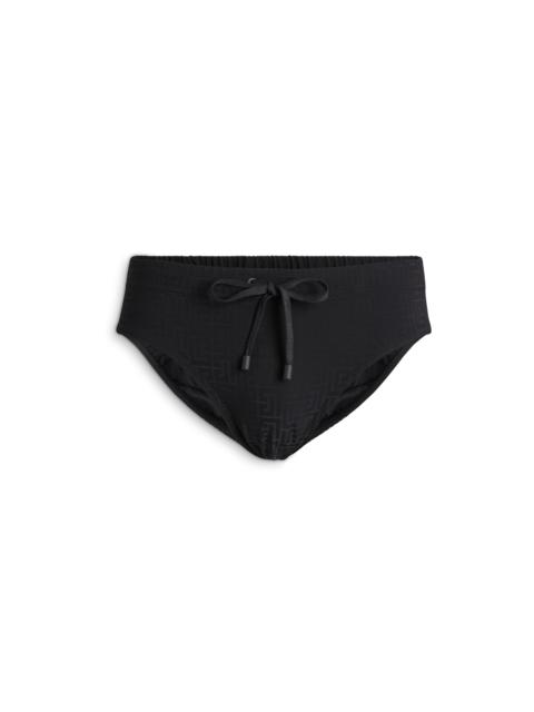 Balmain Monogram Swim Briefs in Nylon Elastane