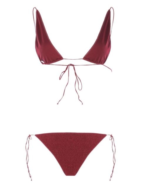 Oséree lurex triangle bikini