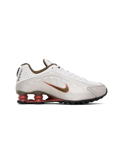 Nike Taupe & Gray Shox R4 Sneakers