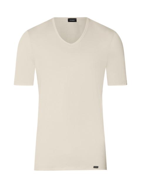 HANRO Ultralight Fitted Cotton V-Neck T-Shirt