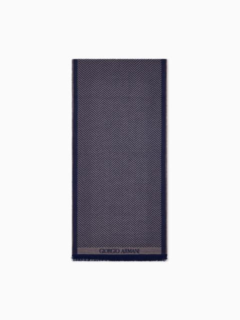 GIORGIO ARMANI SCARF IN VIRGIN WOOL