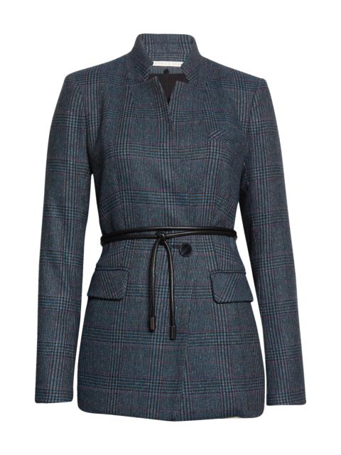VERONICA BEARD Wilshire Plaid 벨트 Dickey 재킷