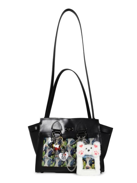 doublet LEATHER "ITA" SHOULDER BAG / BLK