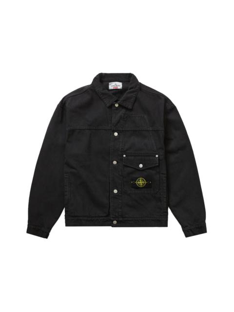 Supreme Supreme Stone Island Denim Trucker Jacket Black