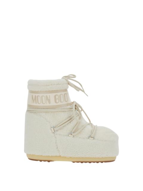 MOON BOOT Icon Low shearling-effect boots