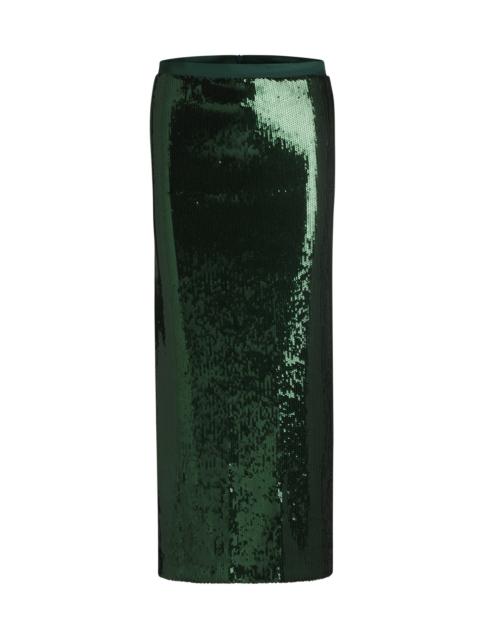BOSS RELAXED-FIT MAXI SKIRT WITH SEQUIN EMBELLISHMENTS