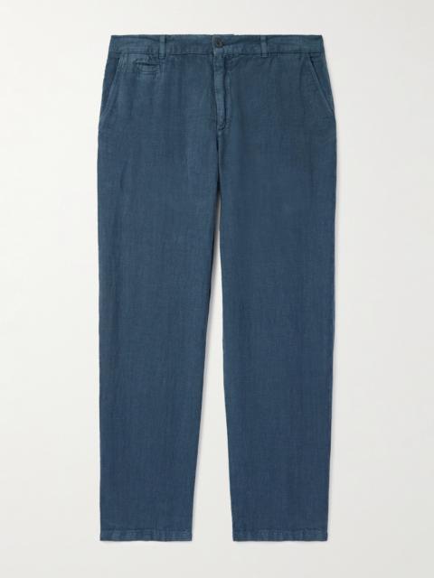 Portuguese Flannel Straight-Leg Linen Trousers