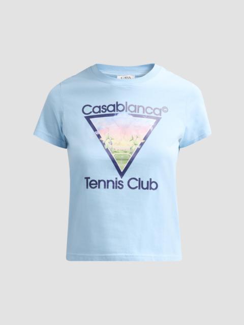CASABLANCA Women's Tennis Club Icon Crewneck T-Shirt - Club Icon