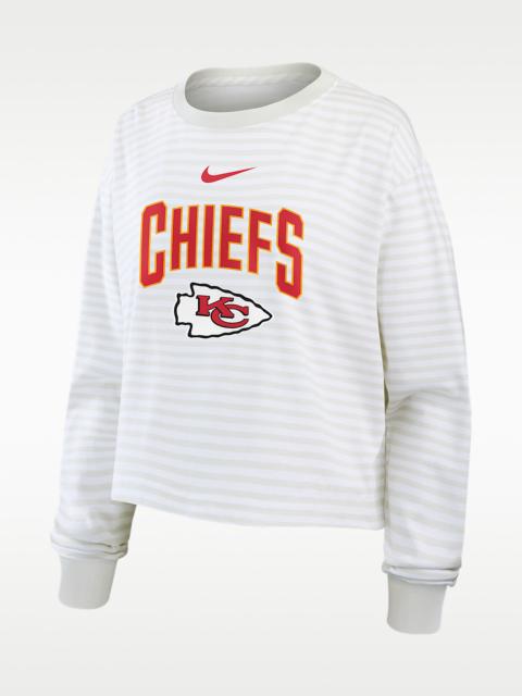 Nike Kansas City Chiefs Primetime Women's Nike Cropped Long-Sleeve T-Shirt