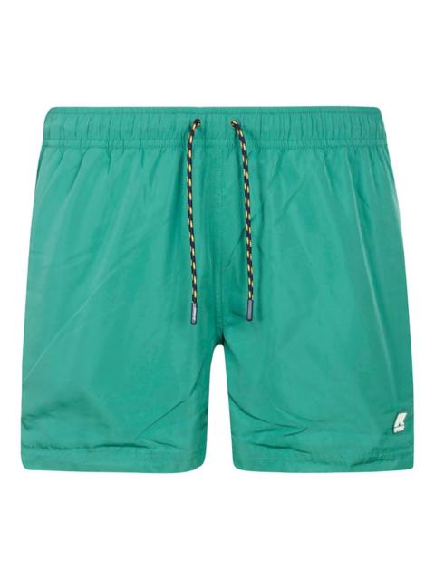 K-WAY logo-patch swim shorts