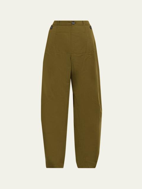 zomer Paneled Barrel-Leg Sailor Trousers