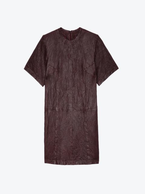 Zadig & Voltaire Riddy Crinkled Leather Dress