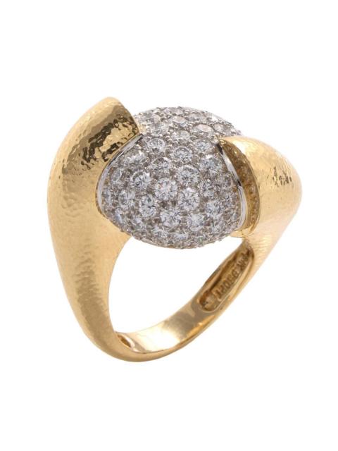 DAVID WEBB Diamond Bomboloni Ring