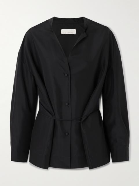 LIBEROWE Tie-detailed Silk Shirt