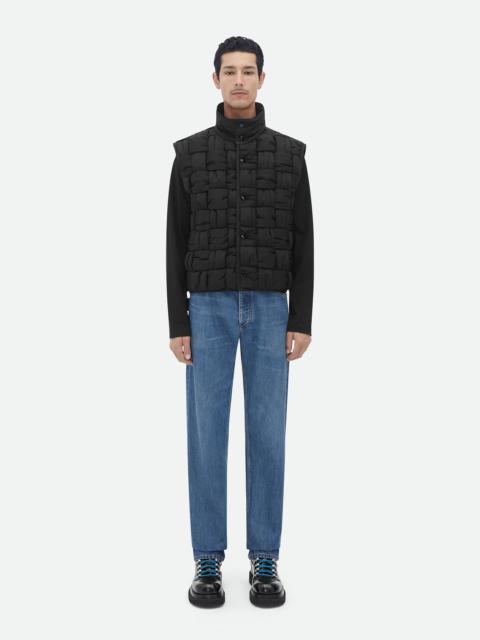 Bottega Veneta padded nylon intreccio gilet