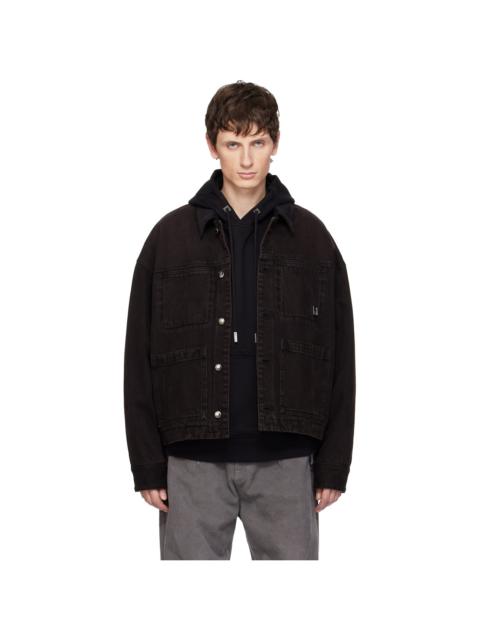 Wooyoungmi Brown Tin Washed Denim Jacket