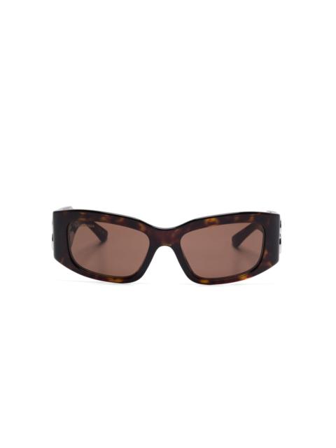 BALENCIAGA rectangle-frame sunglasses