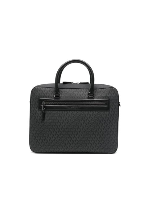 MICHAEL KORS logo-print zip briefcase