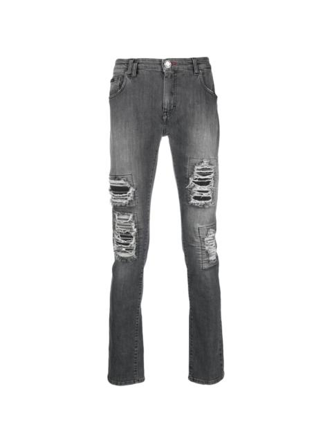 Rock Star mid-rise slim-fit jeans